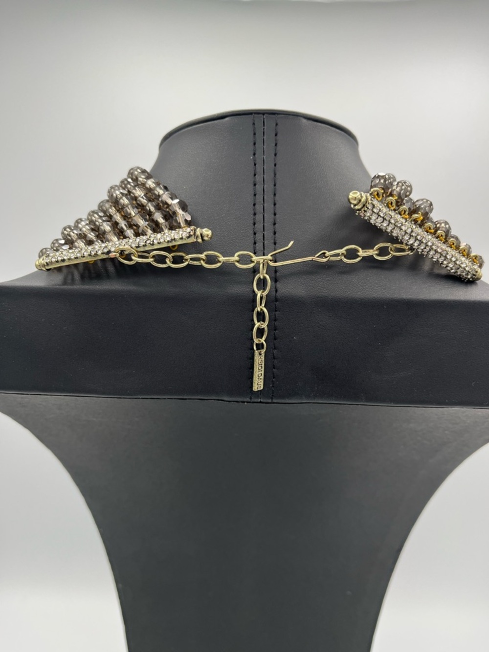 Heidi Daus Dazzling Swarovski Crystal Beaded Choker Necklace Brown NWOT - Picture 10 of 10